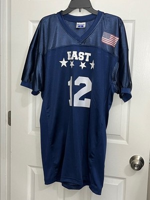 Champro Sports Football Jersey East #12 Blue Mesh Adult Large USA Flag