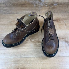 Dr Martens Church Ripple Sole Brown Oil Shoulder Boots US Size Men's 8