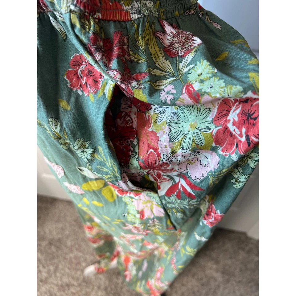 Mono sin tirantes floral de pierna ancha talla L de la colección BOG Foto 4 de 4