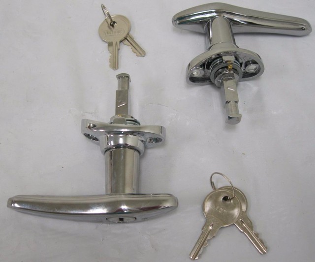 1930 1931 Ford Model A Closed Car Outside Locking Door Handles Chrome