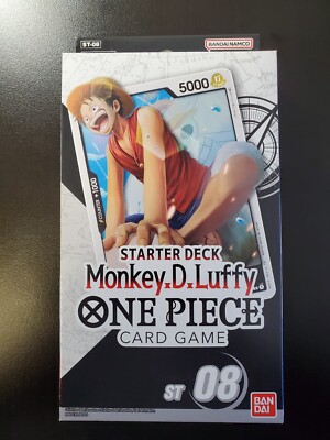 one piece card game starter deck 8 Amazon.com: BANDAI NAMCO Entertainment ONE Piece Card Game Start Deck Side  Monkey D Luffy 【ST-8】 Japanese, Black : Toys & Games