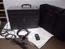 Sharp XG-E630U  LCD Projector w/ Remote, 2 VGA Cables, Manual,  Case