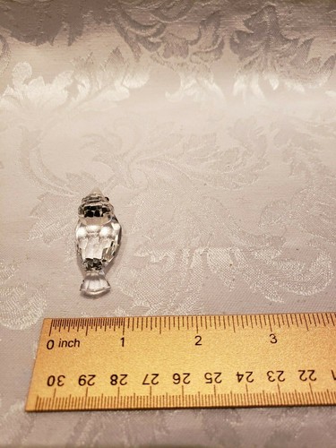 Swarovski Crystal Baby Sparrow Bird Mini Figurine w/ Silver Beak - Picture 2 of 6