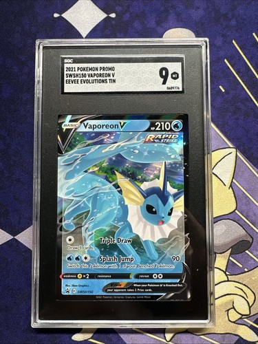 Vaporeon V graded SGC 9 for sale on eBay