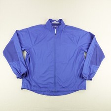 Brooks Brothers Zero Restriction Jacket Mens Large Blue Tour Series Golf Coat