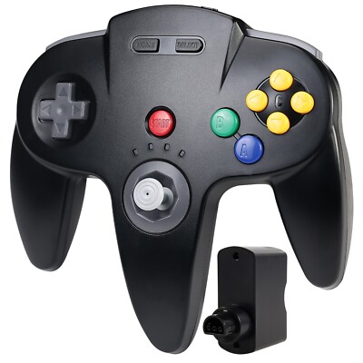 Wireless N64 Game Controller Remote Gamepad For Nintendo 64 Video Game System