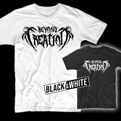 Beyond Creation Logo album T shirt BLACK WHITE sizes S-5XL