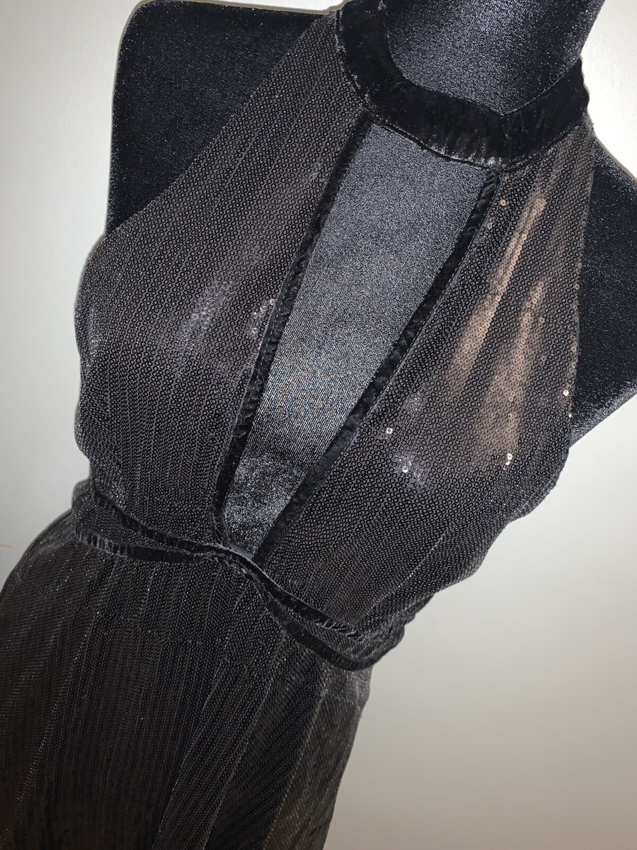 Free People Black Sequins Dress | eBay