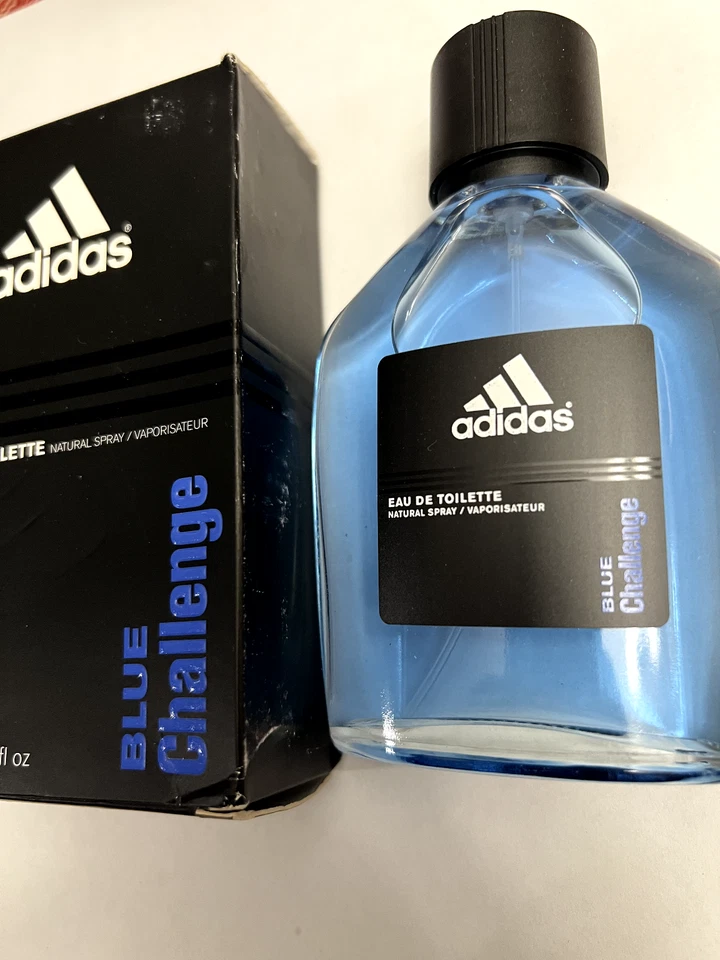 ADIDAS BLUE CHALLENGE EAU DE TOILETTE SPRAY PARA HOMBRES - 3,4 OZ/100 ML EN CAJA RARO Foto 2 de 4