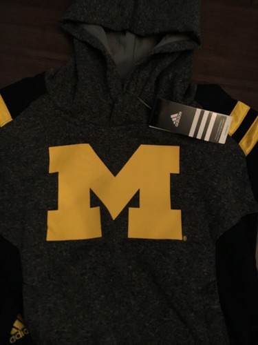 Michigan Wolverines NEW Youth Small Ultimate Hooded Sweatshirt . NCAA Hoodie NWT - Picture 2 of 3