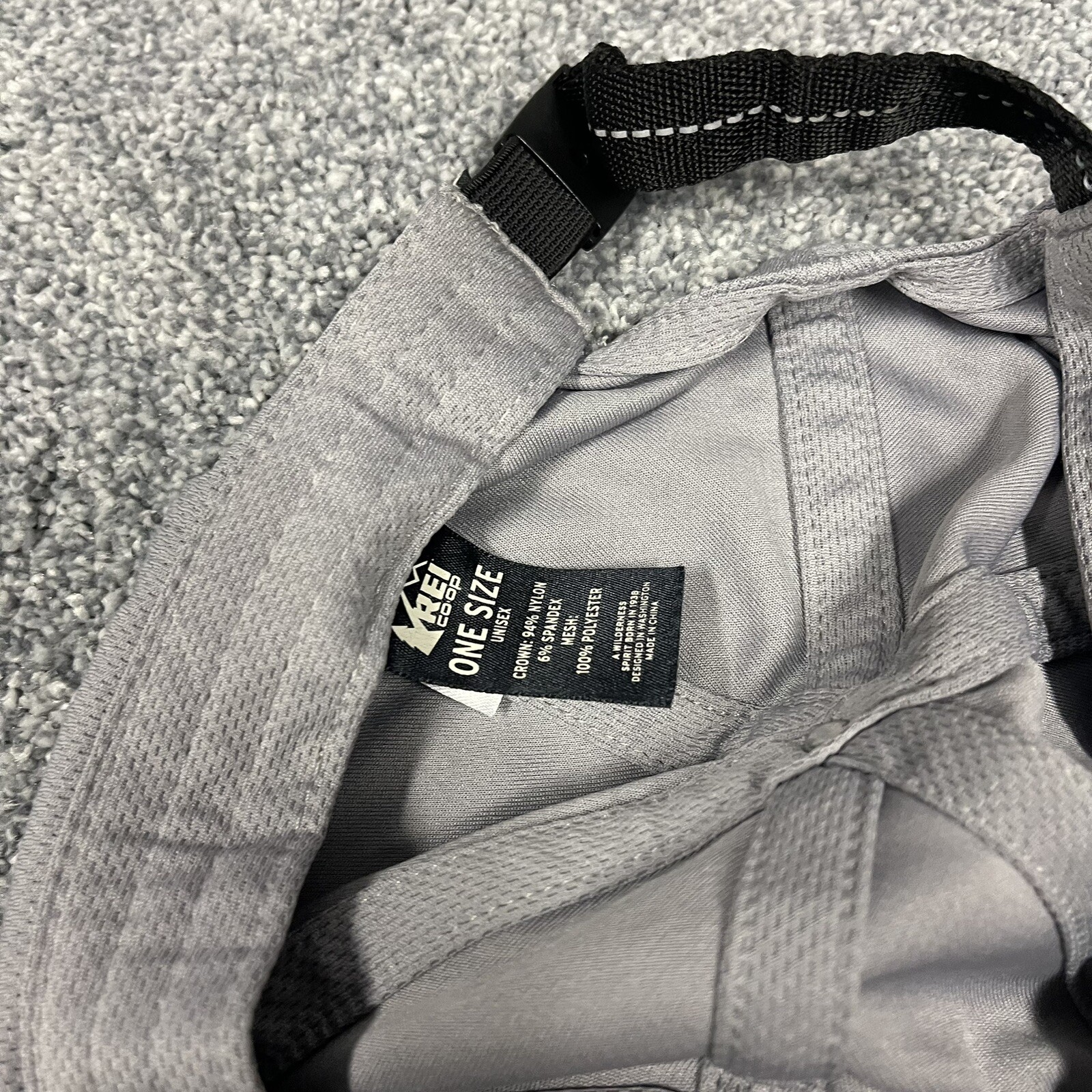 REI 7-Panel Lightweight Adjustable Strapback Gray… - image 7