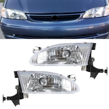 Headlight Set Left & Right FIT 1998-2000 Toyota Corolla TO2502121 TO2503121