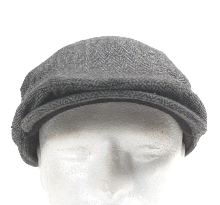 X.Q High Quality Quilted Driving Golf Cap Newsboy Grey