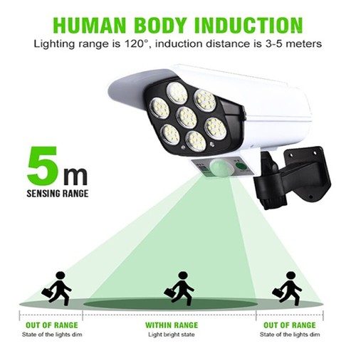 Solar Light Wireless Outdoor Flood Light Waterproof Lamp for Home Garden Yard - Picture 6 of 12