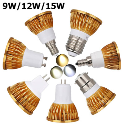 9W 12W 15W LED COB Downlight Strahler Deckenlampe Wohnlampe Spot cool 220V E27