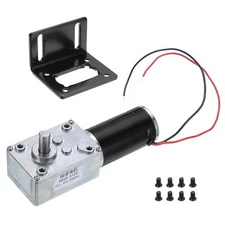 DC 12V High Torque Turbine Worm Geared Motor with 8mm Shaft 10RPM Geared Moto...