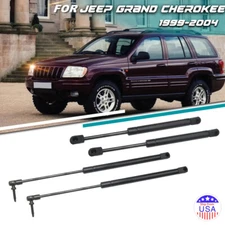 4pcs Front & Tailgate Window Lift Support Set For Jeep Grand Cherokee 1999-2004