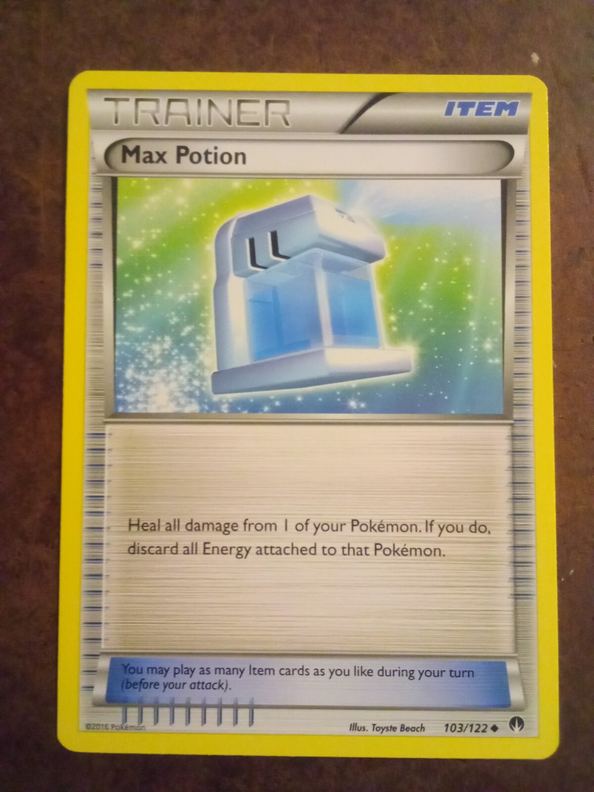 Max Potion 103/122 Uncommon Trainer XY BREAKpoint Pokemon Card LP