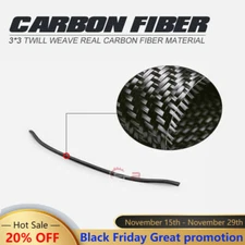 For Honda FK8 CIVIC TyR ES Style Carbon Glossy Gurney flap Spoiler add on