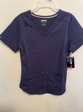 ScrubStar ultimate New Small Navy Blue Premium Top Polyester Rayon