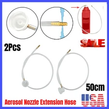 2 Aerosol Nozzle Extension Hose Fluid Film For Aerosol Cans Spray & Engine Parts