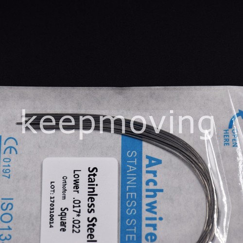 10 Packs Dental Orthodontic Stainless Steel Rectangular Arch Wire Upper + Lower - Picture 56 of 99