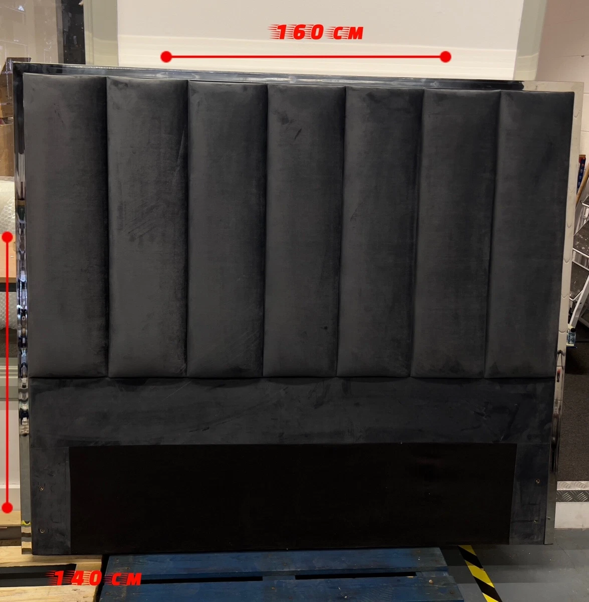 Chrome headboard sale double