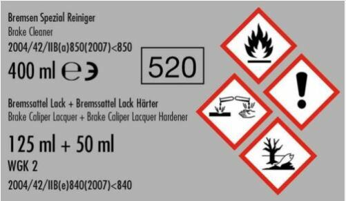 Peinture etrier Bleu RS FOLIATEC laque thermique haute brillance BMW 3