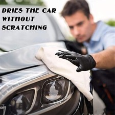 Turnart Natural Chamois Leather White Absorbent Streak Free Shammy Car Cloth - M