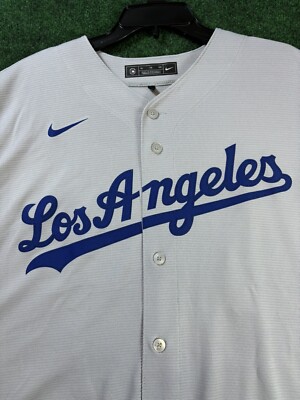 Nike Clayton Kershaw Los Angeles Dodgers Grey Jersey XL NWOT | eBay