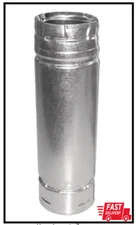 DuraVent Pelletvent 4 X 24 In. Double-Wall Chimney Stove Pipe Galvanized Steel