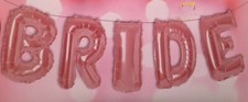 BRIDE ROSE GOLD BANNER AIR FILL BACHELORETTE BRIDAL SHOWER BALLOONS WEDDING NEW