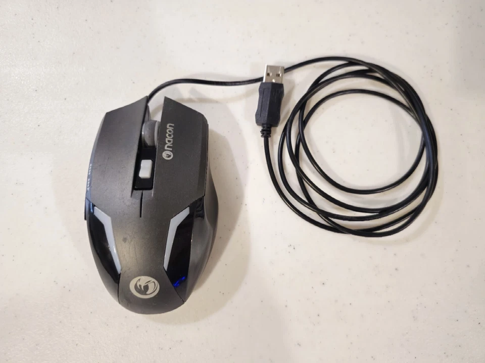 Nacon Wired Gaming Mouse 800-2400 DPI Used TESTED AND WORKS - Image 3 of 4
