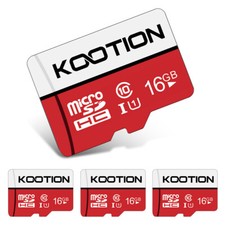 Wholesale 1/5/10pcs 16GB Micro SD Card Ultra SDHC C10 TF Cards For PC Camera Red