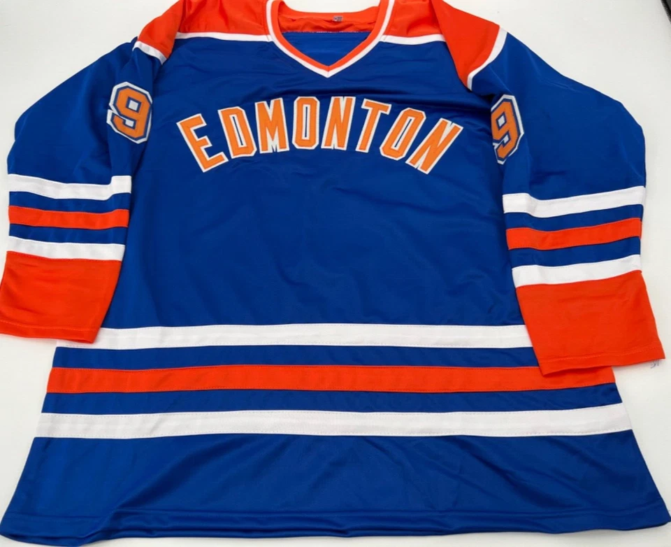 CAMISETA PERSONALIZADA AUTOGRAFIADA DE GLENN ANDERSON EDMONTON OILERS CERTIFICADO DE AUTENTICIDAD JSA ¡6X COPA! Foto 2 de 3