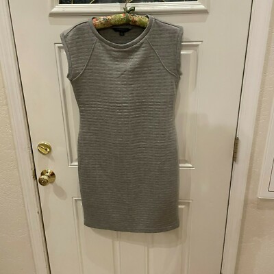 Sharagano Women s Heather Gray Shirt Sleeve Mini T-Shirt Dress Size 8 NWT
