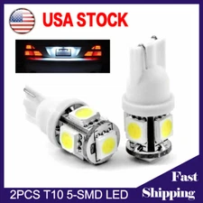 2x White LED T10 194 168 W5W Interior Map Car Trunk License Plate Light Bulbs US