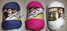 Lily Sugar N' Cream Cotton Yarn 2.5 oz 70 g 120 yds NEW Grape, Hot Pink or White