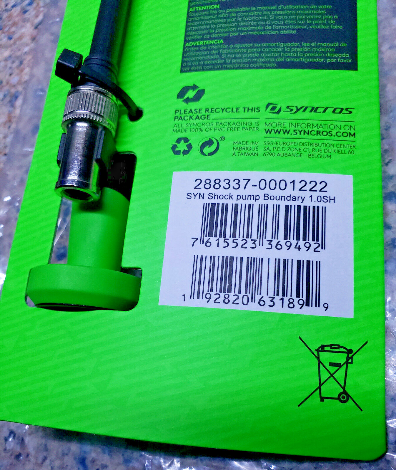 100% NEW Syncros Boundary 1.0SH Digital Shock Pump 300 PSI SAME DAY FREE SHIP