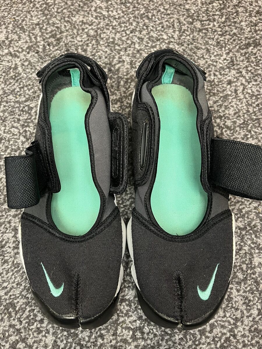 Nike Air Rifts Black, Menta & Anthracite Split Toe Trainers Nike Air Rifts Black, Menta & Anthracite Split Toe Trainers