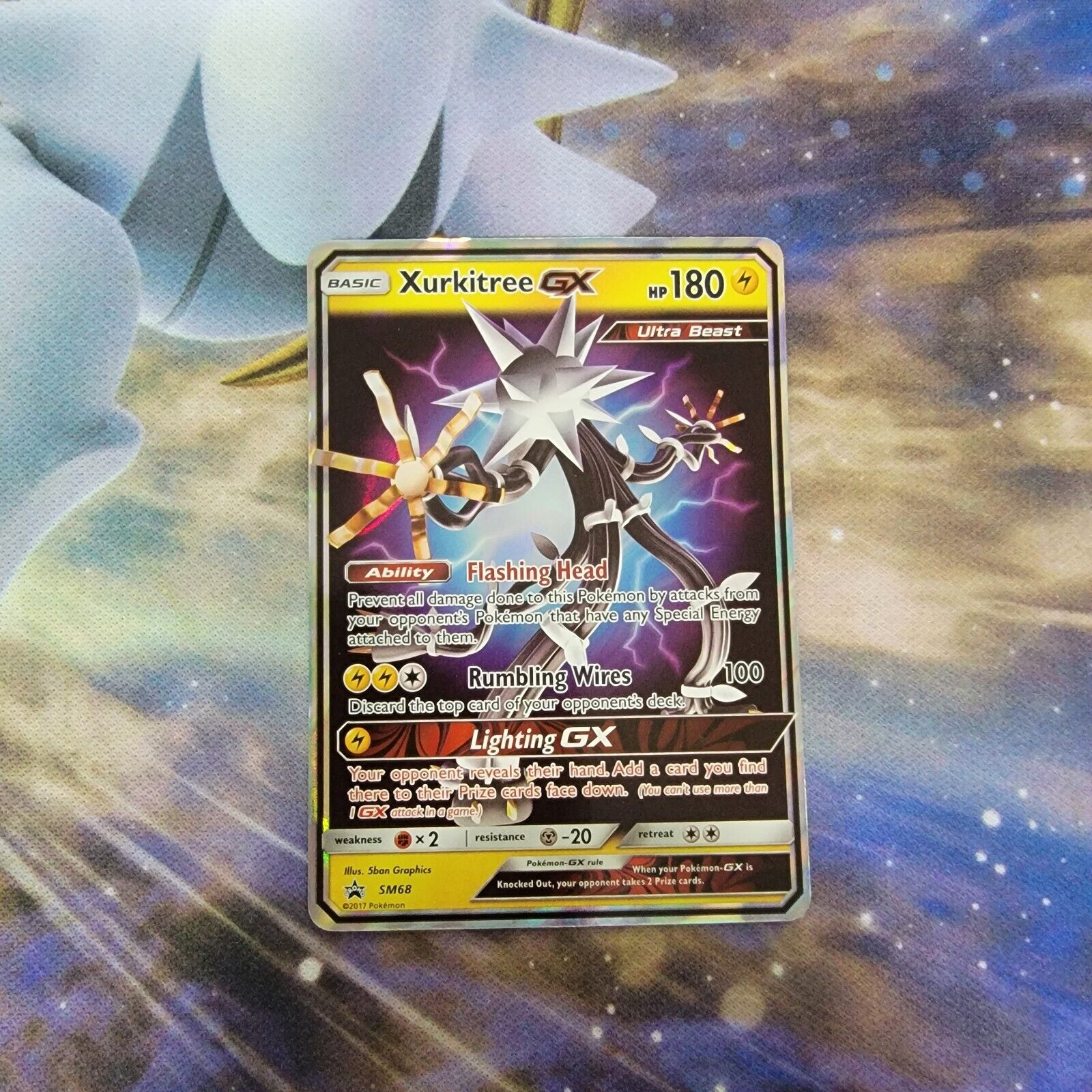 Mavin  Pokemon - Xurkitree GX SM68 Ultra Beast Card - Holo Foil