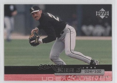2000 Upper Deck UD Exclusives Silver 24/100 Jose Valentin #353 4p7