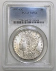 1883-CC $1 MORGAN SILVER ONE DOLLAR PCGS MS64