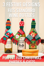 Tappo per bottiglia di vino a forma di cappello di Natale, tappo per