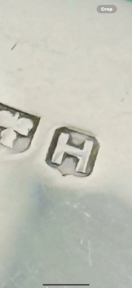 Brazalete Brazalete Vintage 1982 Birmingham Sello Plata Esterlina Grabado Foto 4 de 4