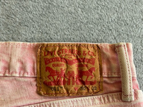 Levis 511 Jeans Herren 30x32 Slim Skater Punk Emo Koralle Stretch Rave Hippie Stretch - Bild 12 von 13