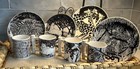1970s Transferware African Safari Plates And Mugs Set Of 4 — photo 1