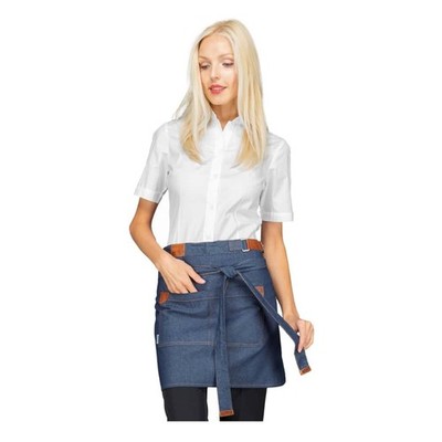 Kellnerschürze Michigan Blau Jeans Aus Baumwolle - Isacco