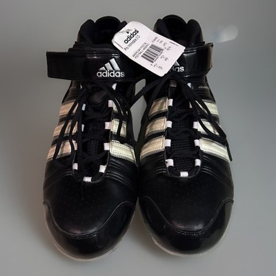 NEW Adidas Pro Intimidate 2 Fly Mid Black and White Football Cleats - Size 14.5D