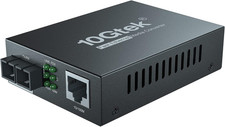 10/100Mbps Fast Ethernet Media Converter, Single-Mode SC Fiber, up to 20Km, 10/1